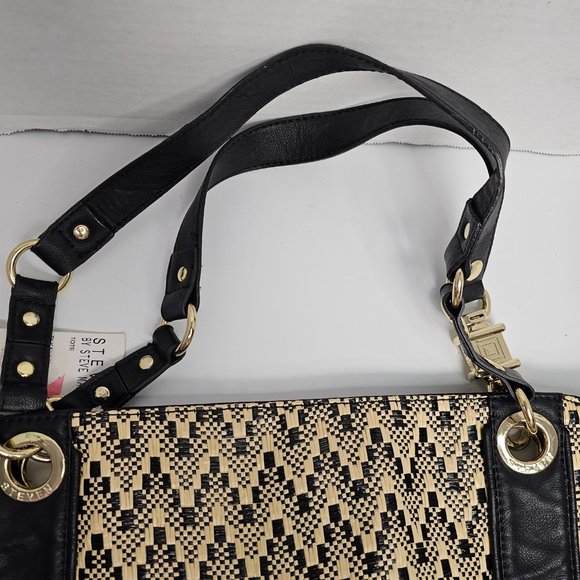 Steven by Steve Madden XL Tote Shoulder bag Multicolor with Faux leather straps - Picture 8 of 16